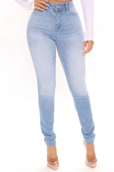 Best In Class Stretch Skinny Jeans - Light Blue Wash Ins Street